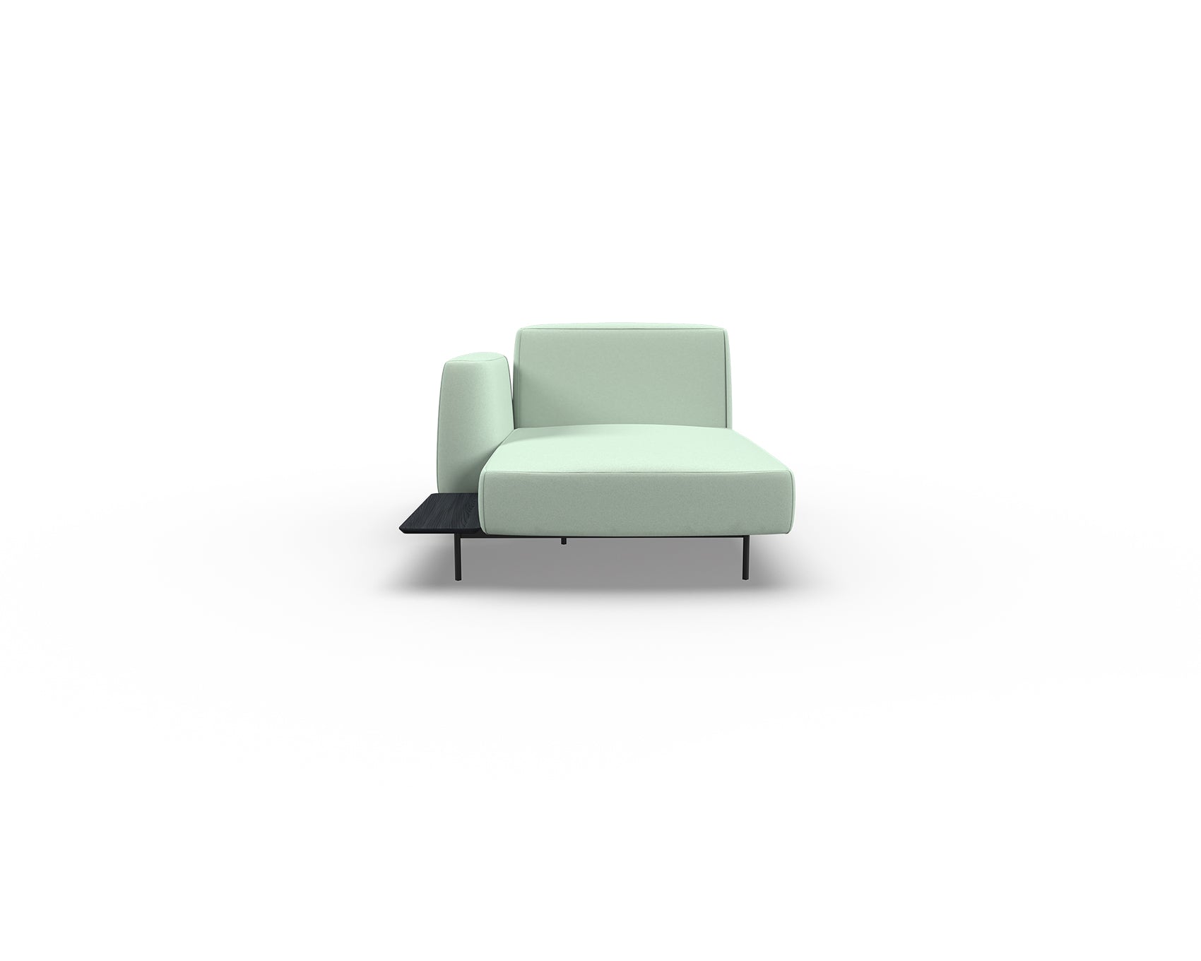 Noon Sofa Left Chaise with Shelf